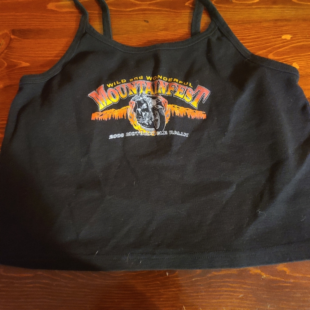 Womens crop top from mountain fest 2006
